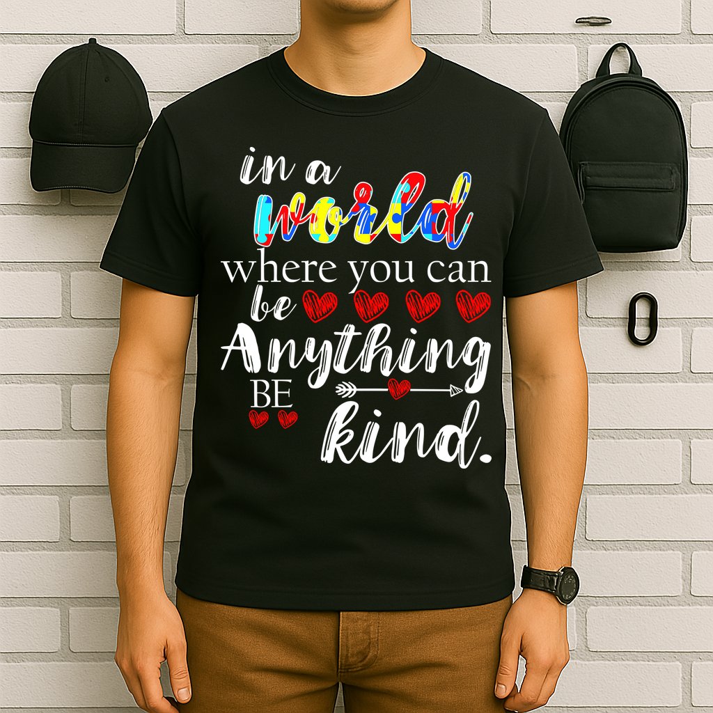 Autism Quote World Where You Can Be Anything T-Shirt