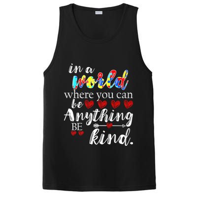 Autism Quote World Where You Can Be Anything PosiCharge Competitor Tank