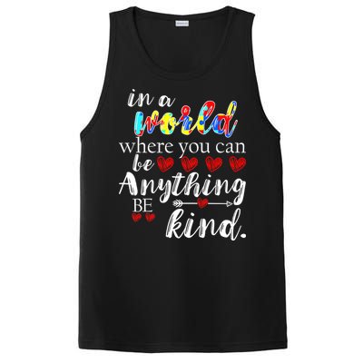 Autism Quote World Where You Can Be Anything PosiCharge Competitor Tank