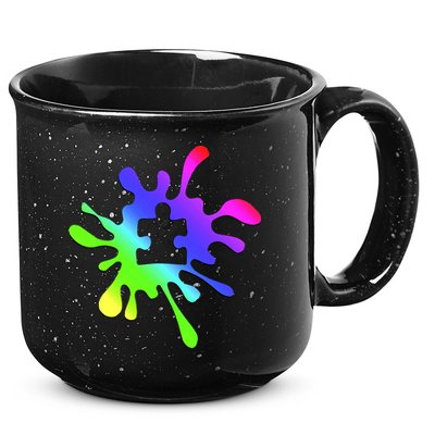 Autism Rainbow Puzzle Splatter  15oz Campfire Ceramic Mug