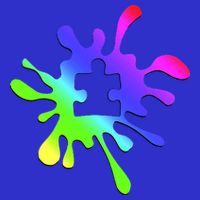 Autism Rainbow Puzzle Splatter  Apron