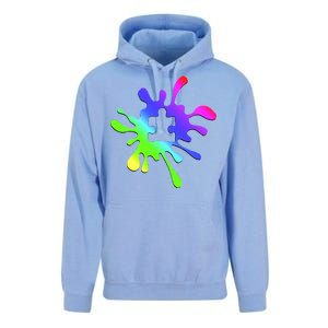 Autism Rainbow Puzzle Splatter  Unisex Surf Hoodie