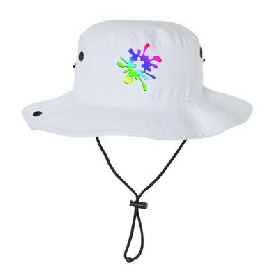 Autism Rainbow Puzzle Splatter  Legacy Cool Fit Booney Bucket Hat