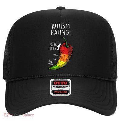 Autism Rating High Crown Mesh Back Trucker Hat