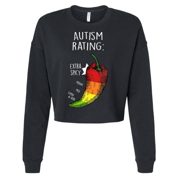 Autism Rating Cropped Pullover Crew