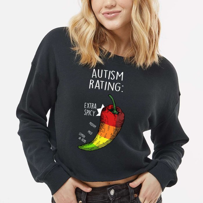 Autism Rating Cropped Pullover Crew