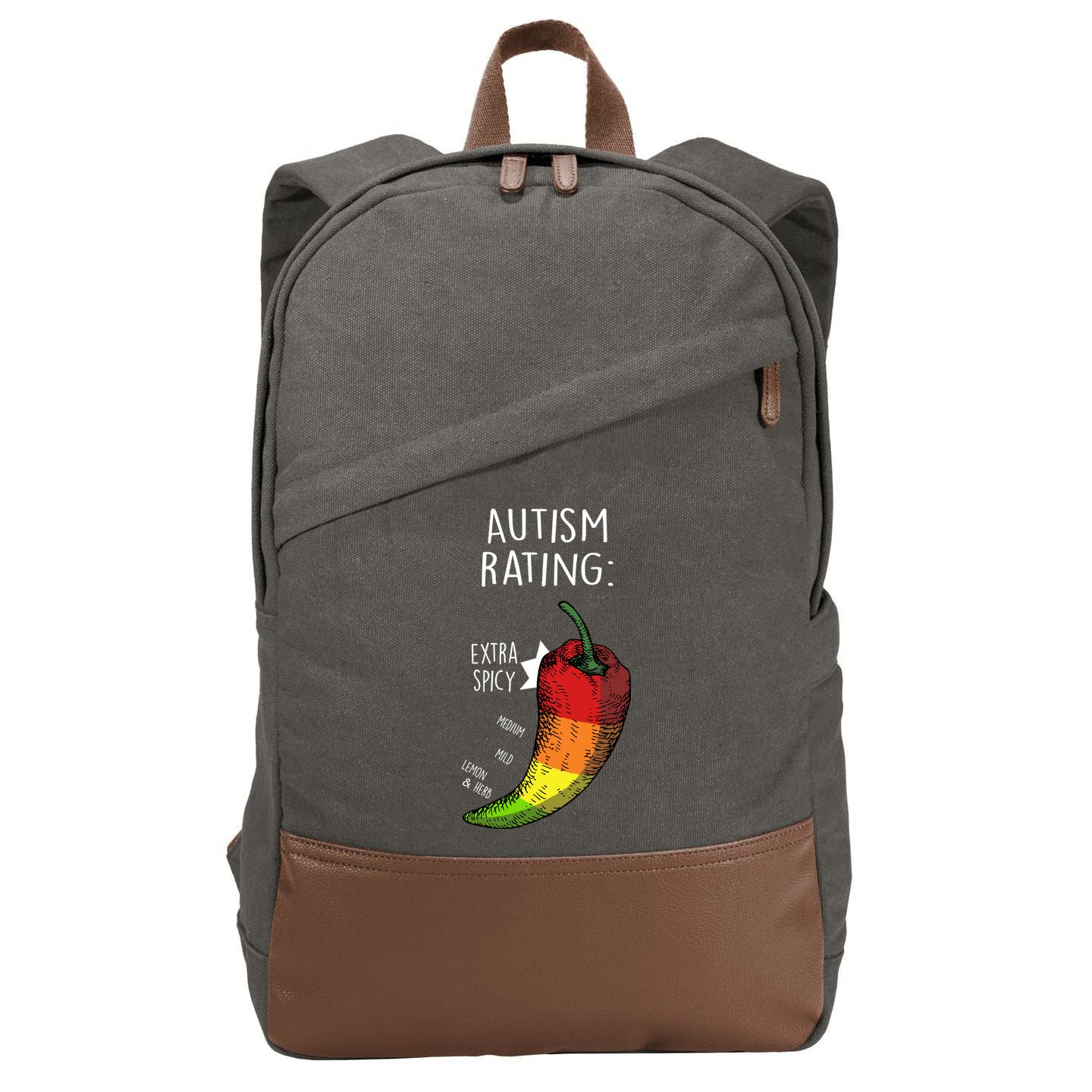 Autism Rating Cotton Canvas Backpack