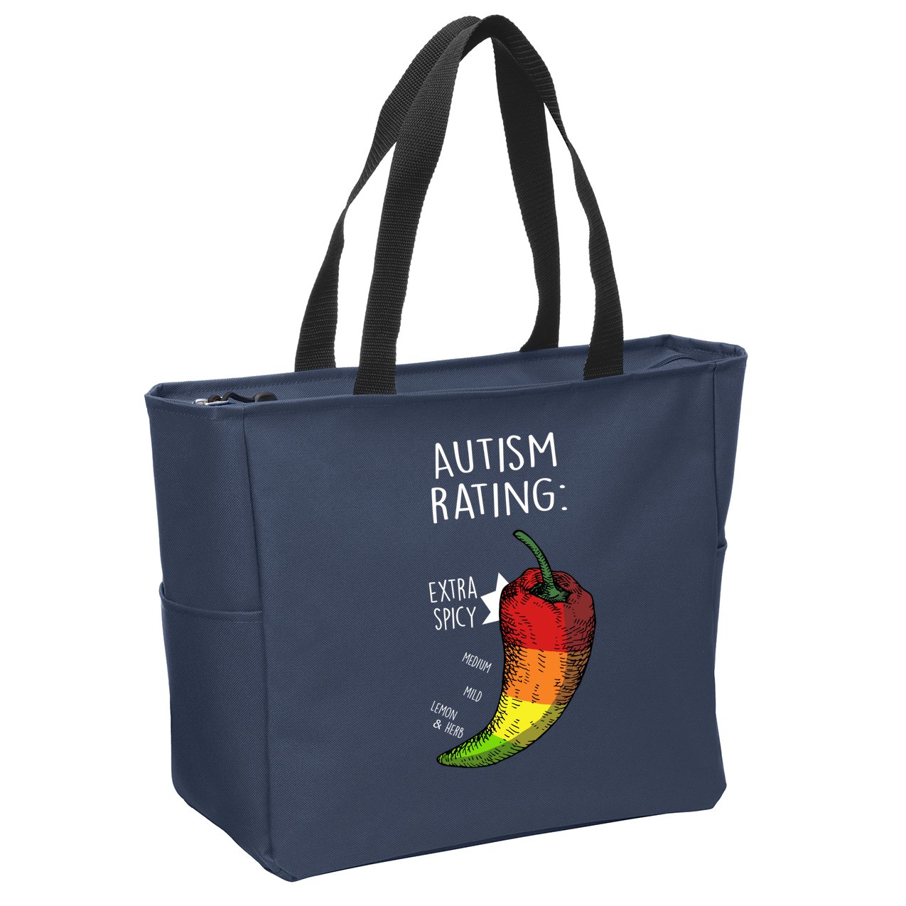 Autism Rating Zip Tote Bag