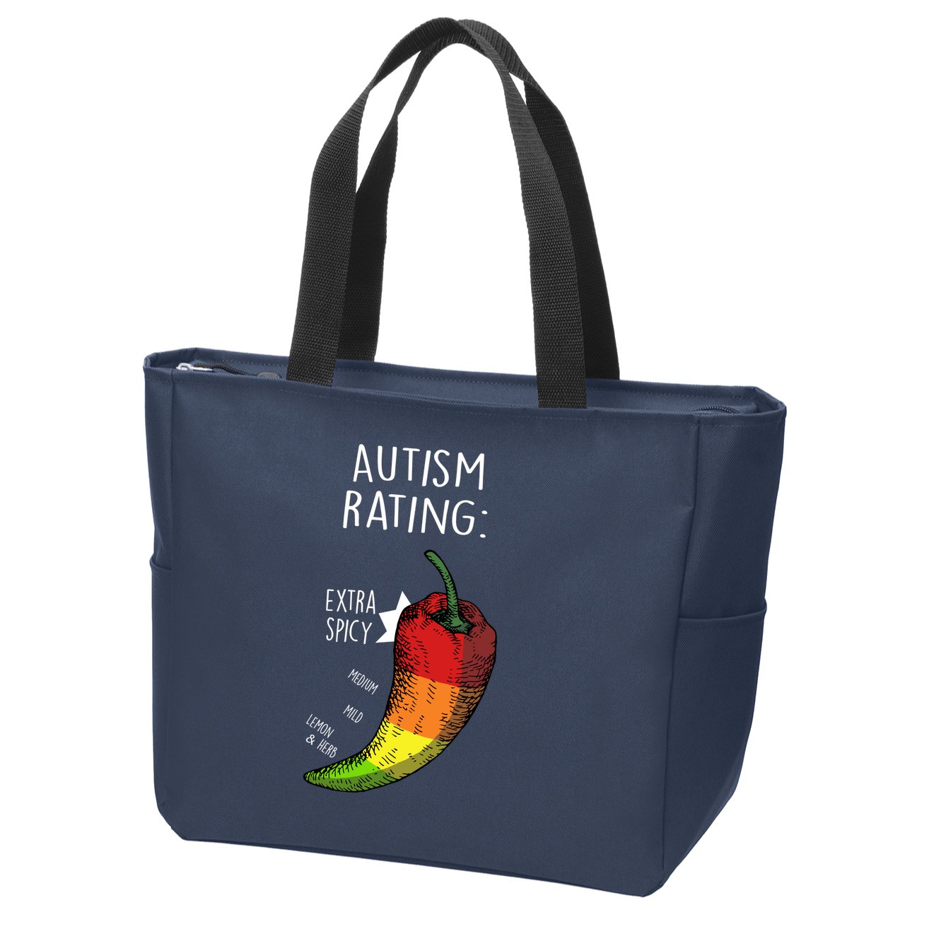 Autism Rating Zip Tote Bag
