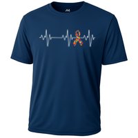 Autism Ribbon Heartbeat Pulse Performance Shirt
