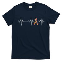 Autism Ribbon Heartbeat Pulse T-Shirt