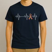 Autism Ribbon Heartbeat Pulse T-Shirt
