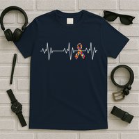 Autism Ribbon Heartbeat Pulse T-Shirt
