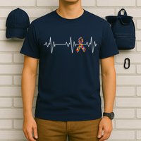Autism Ribbon Heartbeat Pulse T-Shirt