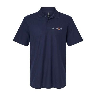 Autism Ribbon Heartbeat Pulse Polo