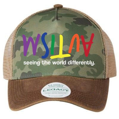 Autism Seeing The World Differently Legacy Tie Dye Trucker Hat