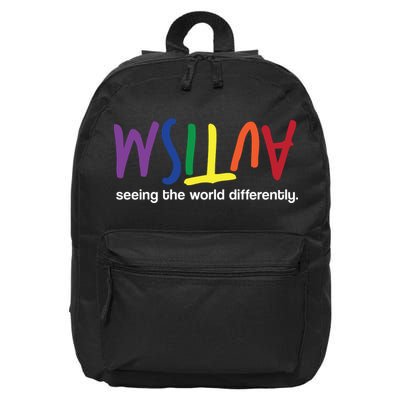 Autism Seeing The World Differently 16 in Basic Backpack