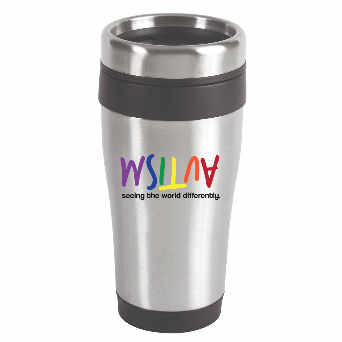 Autism Seeing The World Differently 16oz Travel Tumbler