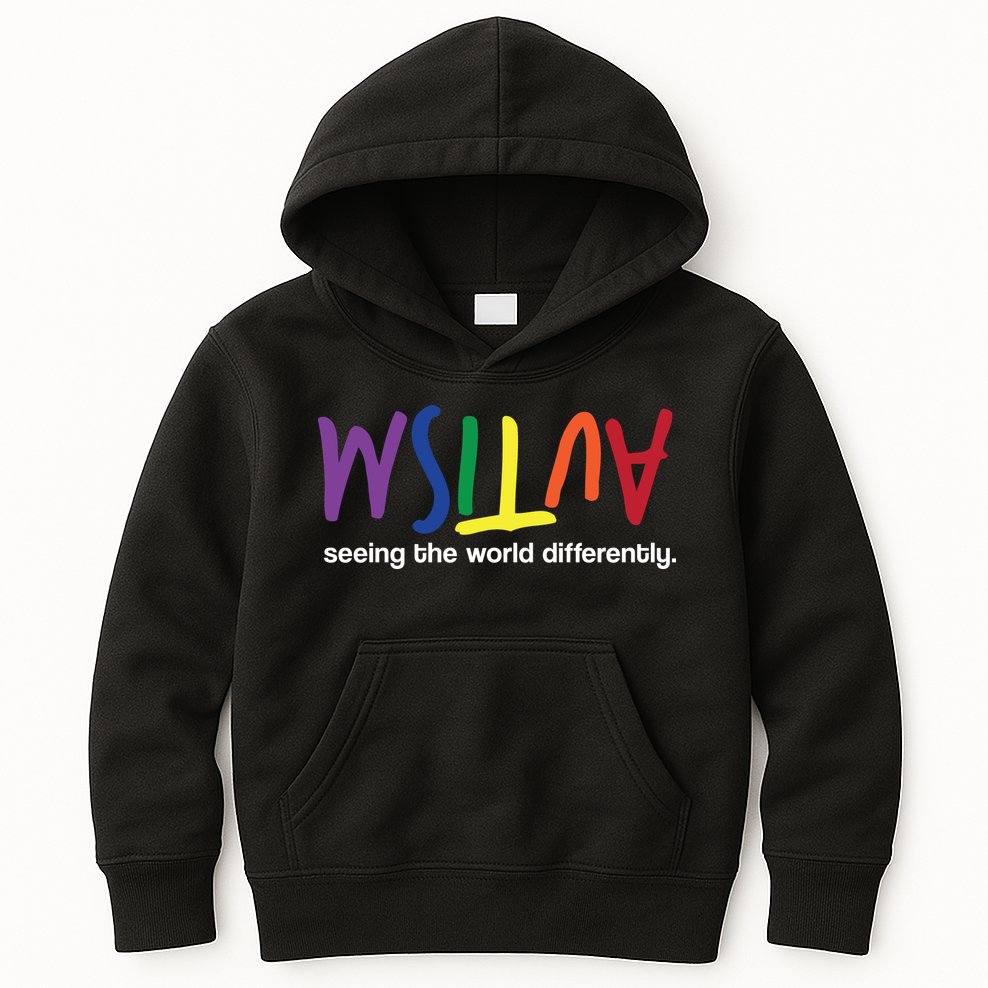 Autism Seeing The World Differently Kids Hoodie