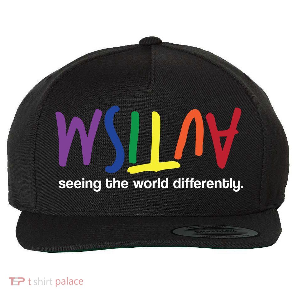Autism Seeing The World Differently Wool Snapback Cap