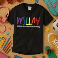 Autism Seeing The World Differently Kids T-Shirt
