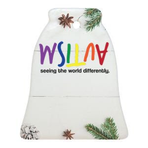 Autism Seeing The World Differently Ceramic Bell Ornament