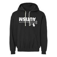 Autism Seeing The World From A Different Angle Garment-Dyed Fleece Hoodie