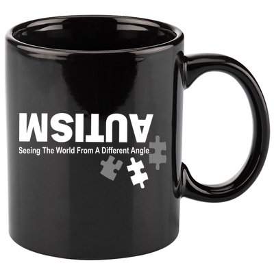 Autism Seeing The World From A Different Angle 11oz C Handle Ceramic Mug