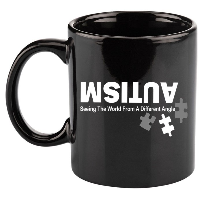 Autism Seeing The World From A Different Angle 11oz C Handle Ceramic Mug
