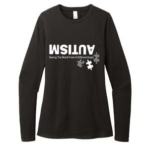 Autism Seeing The World From A Different Angle Womens CVC Long Sleeve Shirt