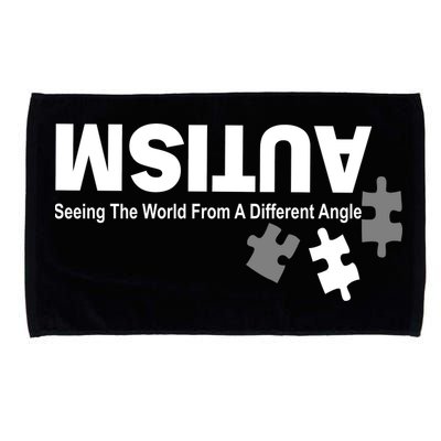 Autism Seeing The World From A Different Angle Microfiber Hand Towel
