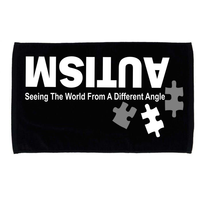 Autism Seeing The World From A Different Angle Microfiber Hand Towel