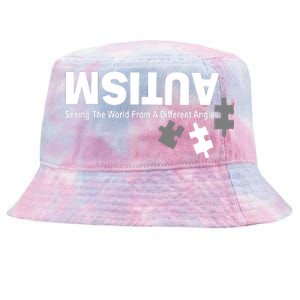 Autism Seeing The World From A Different Angle Tie-Dyed Bucket Hat