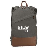Autism Seeing The World From A Different Angle Cotton Canvas Backpack