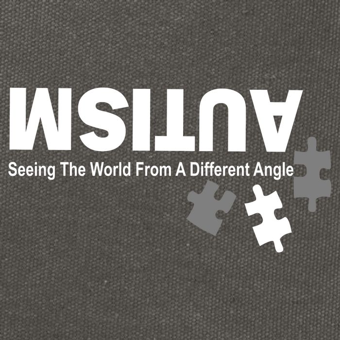 Autism Seeing The World From A Different Angle Cotton Canvas Backpack