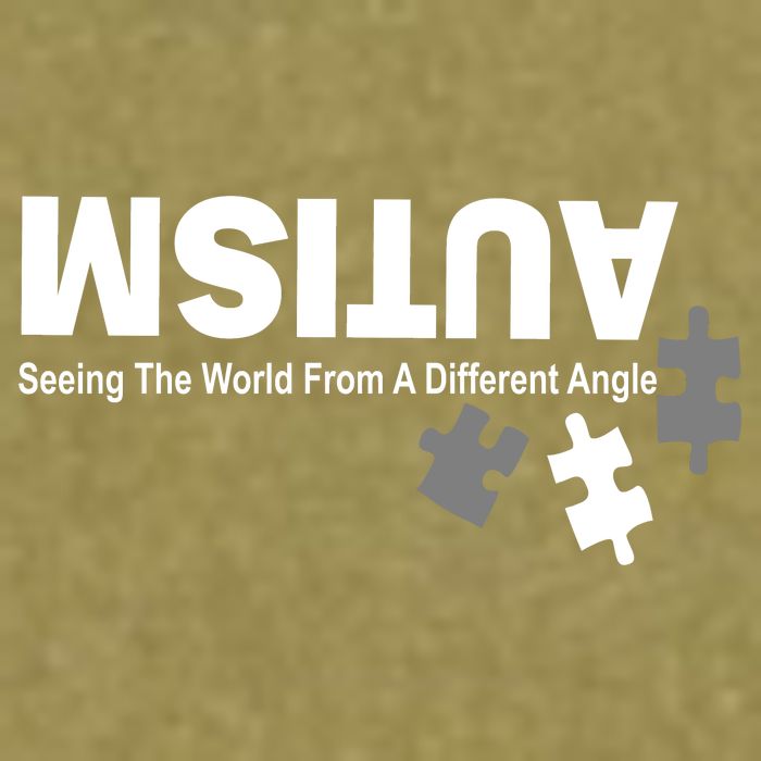 Autism Seeing The World From A Different Angle Garment-Dyed Women's Muscle Tee