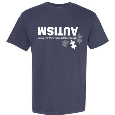 Autism Seeing The World From A Different Angle Garment-Dyed Heavyweight T-Shirt