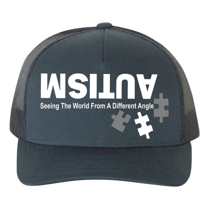 Autism Seeing The World From A Different Angle Yupoong Adult 5-Panel Trucker Hat