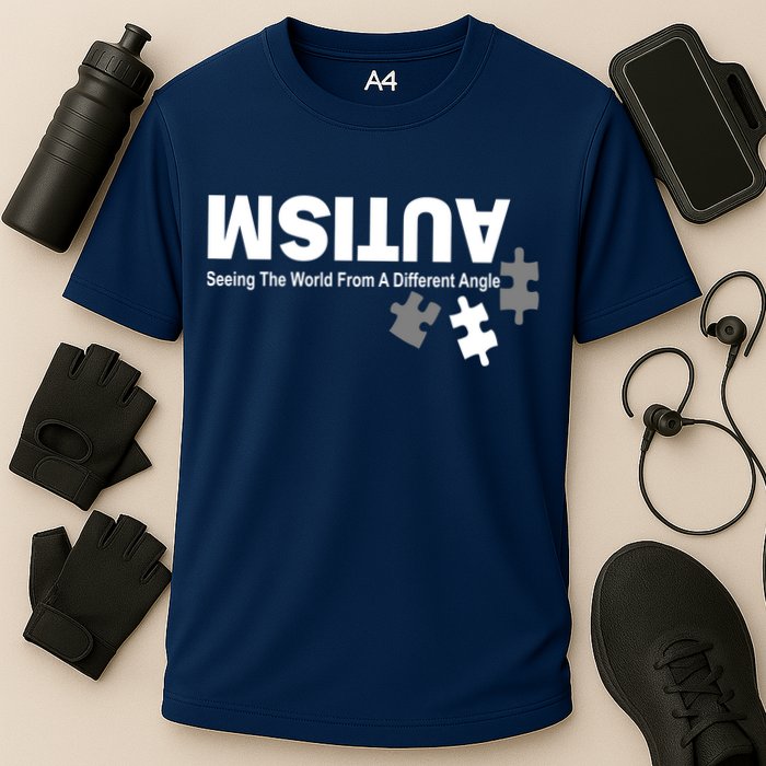 Autism Seeing The World From A Different Angle Performance Shirt
