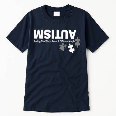 Autism Seeing The World From A Different Angle Tall T-Shirt