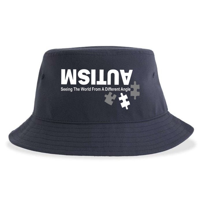 Autism Seeing The World From A Different Angle Sustainable Bucket Hat