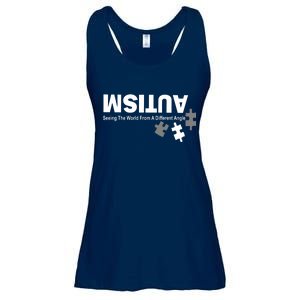 Autism Seeing The World From A Different Angle Ladies Essential Flowy Tank