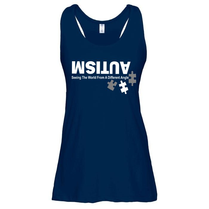 Autism Seeing The World From A Different Angle Ladies Essential Flowy Tank