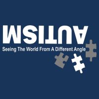 Autism Seeing The World From A Different Angle Flat Bill Trucker Hat