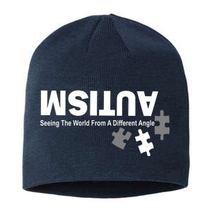 Autism Seeing The World From A Different Angle Sustainable Beanie