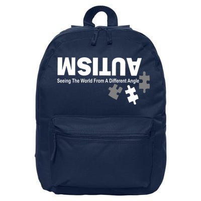Autism Seeing The World From A Different Angle 16 in Basic Backpack
