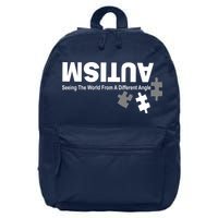 Autism Seeing The World From A Different Angle 16 in Basic Backpack