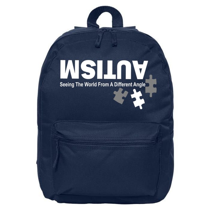Autism Seeing The World From A Different Angle 16 in Basic Backpack