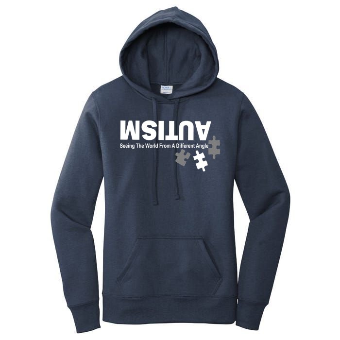 Autism Seeing The World From A Different Angle Women's Pullover Hoodie