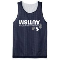 Autism Seeing The World From A Different Angle Mesh Reversible Basketball Jersey Tank